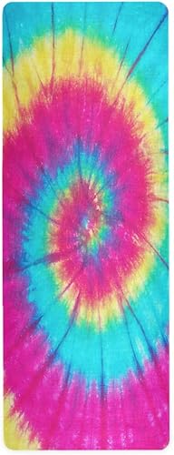 ALAZA Divertida estera de yoga de piña en la playa del océano, antideslizante, esterilla de ejercicio para yoga, pilates y ejercicios de suelo