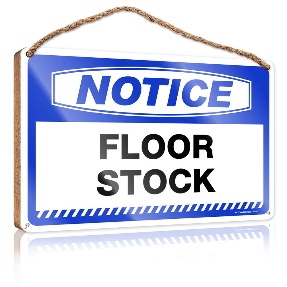 FRINTOXA Wall Hanging Decor Sayings Notice Floor Stock Wooden Sign(15X28CM)