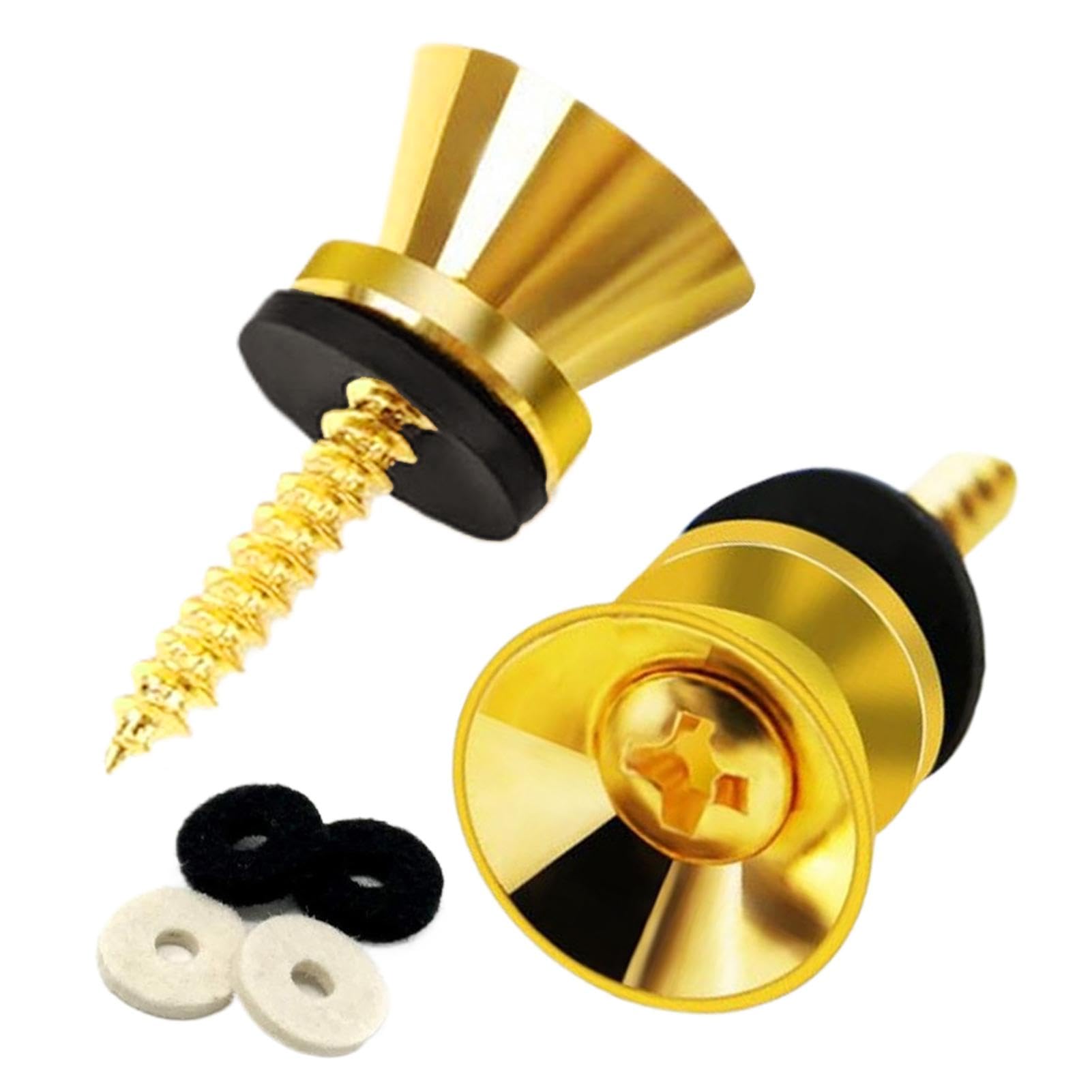 Electric Guitar Strap Locks, Metal Strap Buttons Metal End Pins Flat Head, Guitar Strap Fastener Guitar Strap End Pins, Quick Release Strap Locks 2pcs Guitar End Pins Guitar Strap Button Strap Blocks