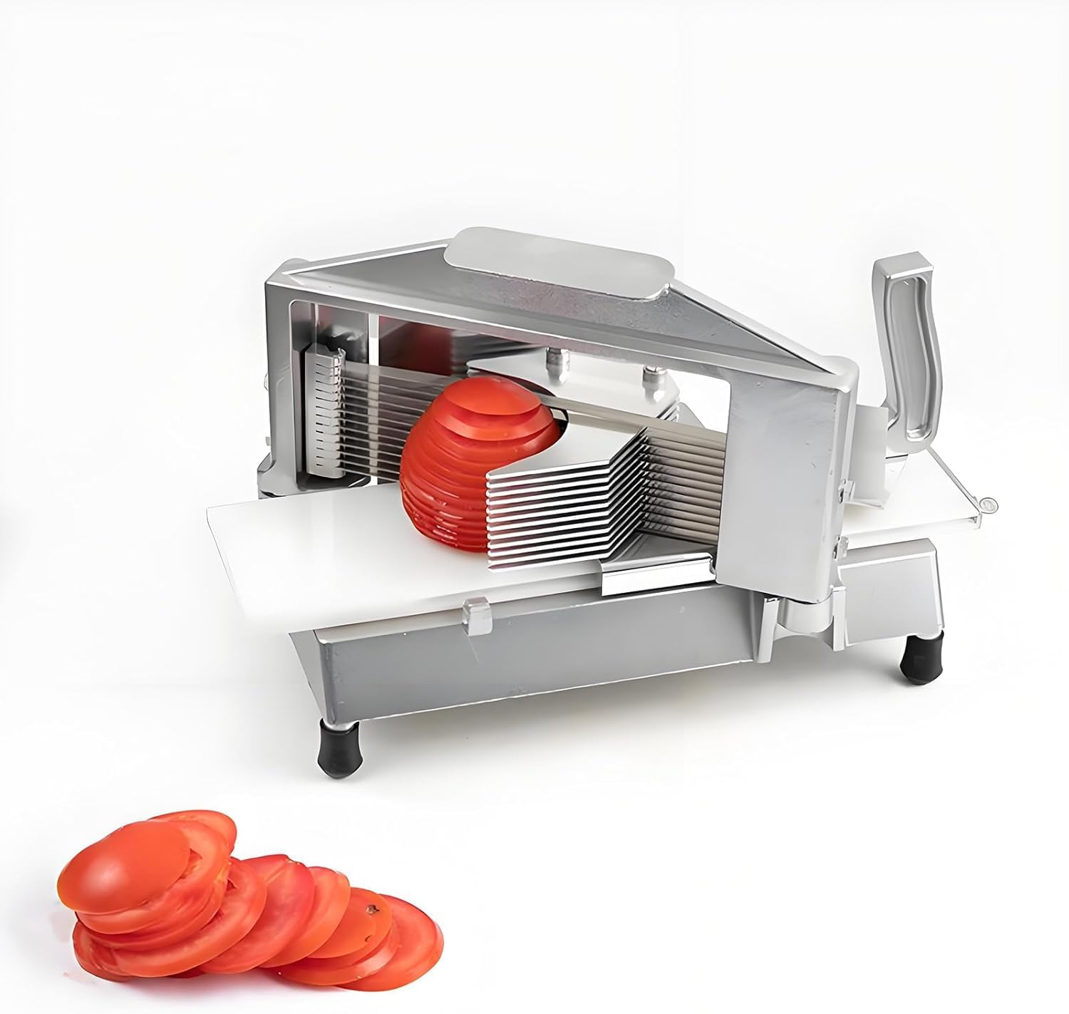 ZHJOPP Vegetable Slicer & Tomato Cutter - Fast, Efficient Fruit & Veg Chopper for Tomatoes, Avocados, Strawberries, Tofu (3/16inch)