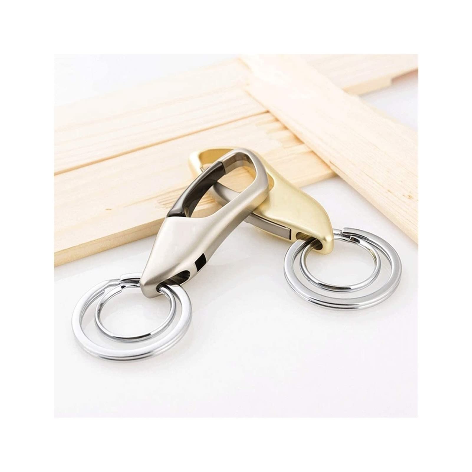 Set 5 Portachiavi A Sgancio Rapido In Lega Di Alluminio – Multicolore Con Anello Girevole 360° - 4