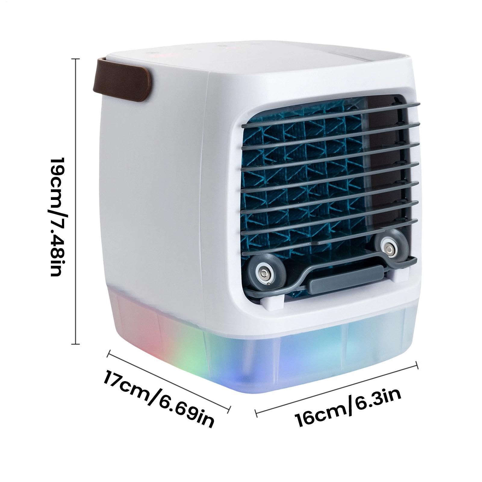 Generico Ventilatore Raffrescante per Camera da Dispositivo Portatile USB | Ventilatore da Scrivania Personale per Soggiorno Cucina Bagno Viaggio Camper Campeggio Officina Esterna