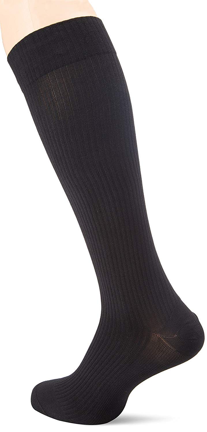 CIZETA-VARISAN PASSO GAMBALETTO COTONE+SETA MMHG.18 - CONFORME NORM. CE - (NERO, MIS.4)