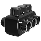 OHLECTRIC 2 Pack - Insulated Wire Connector 3 Port Dual Side Entry for 250-6 Wire Range Lugs with 5/16 Hex Screw, Pre-Filled with Oxide Inhibitor - Wire Connectors, Electrical Connectors, Wire Tap