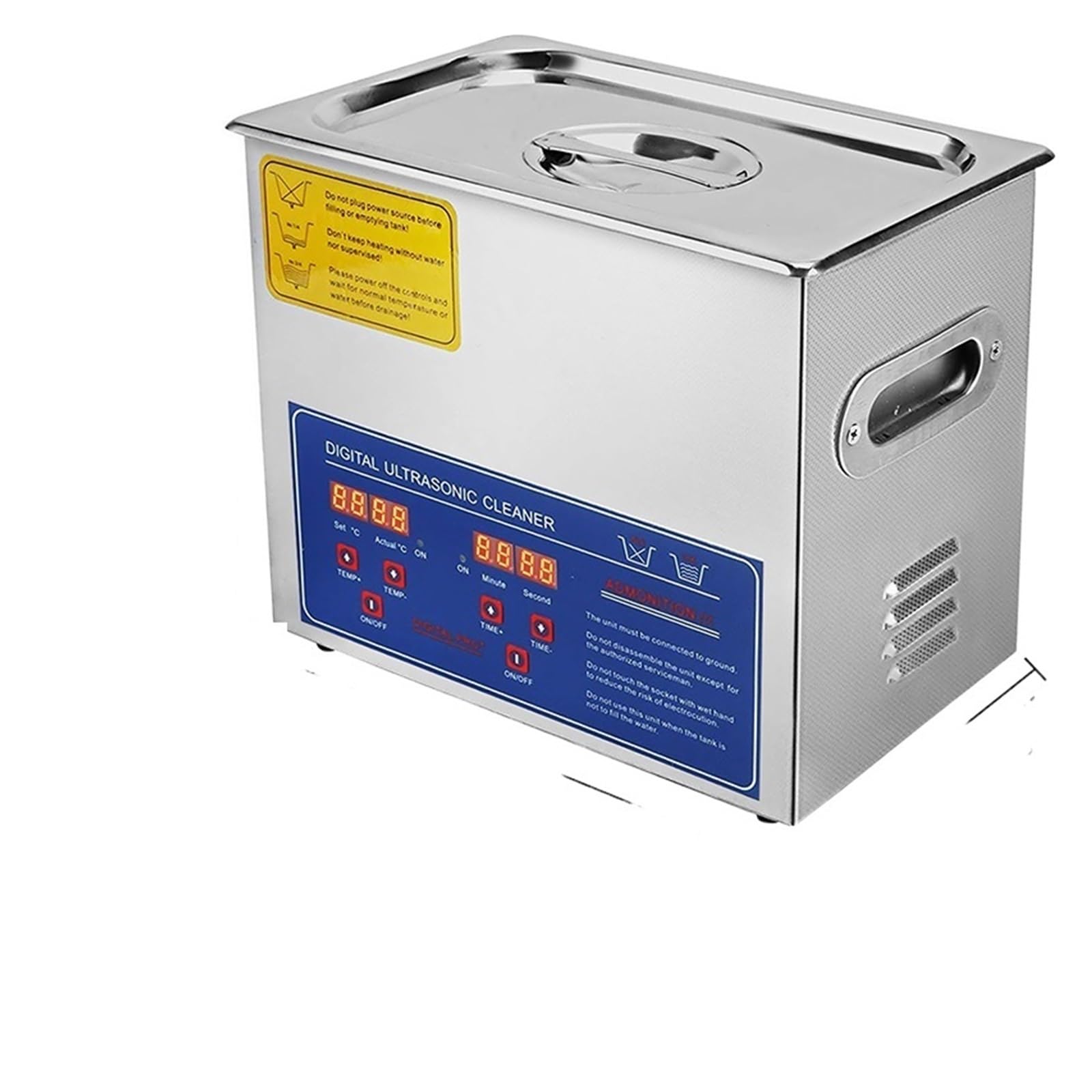 Limpiador sónico, 2/3/6/10/15/22/30L 600W Máquina Ultrasónica Limpiador Ultrasónico Con Temporizador Digital De Calefacción For Dentadura Relojes Gafas,Uso prolongado(3L)