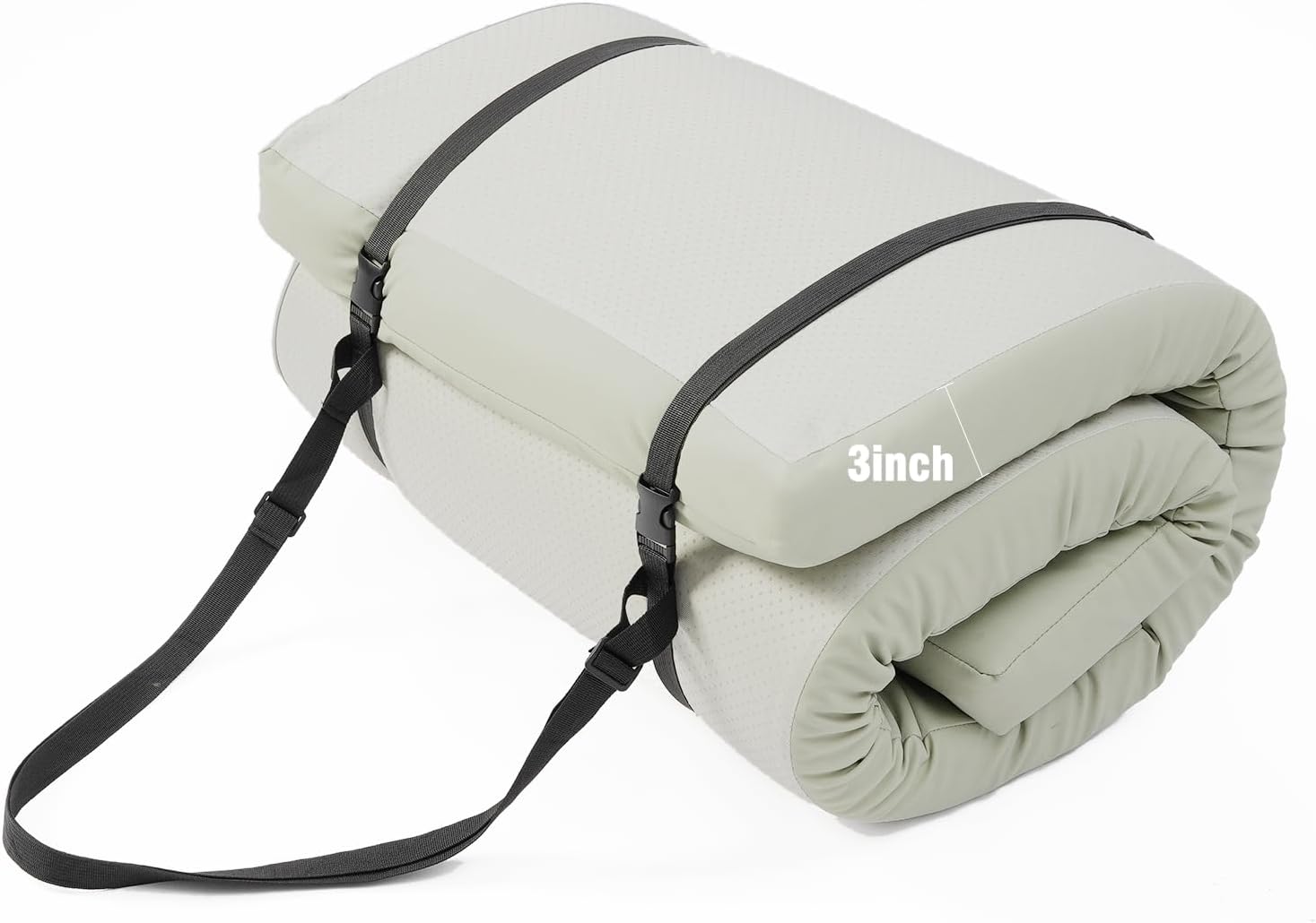 3 Inch Thick Yoga Mat, 72''x24'x3" extra-thick exercise mat. Fitness mat,Foldable Extra Thick Exercise Mat PU Leather,Gymnastics Mat withPilates, Stretching.