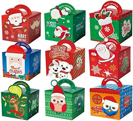 Christmas Candy Treat Boxes Xmas Eve Party Favor