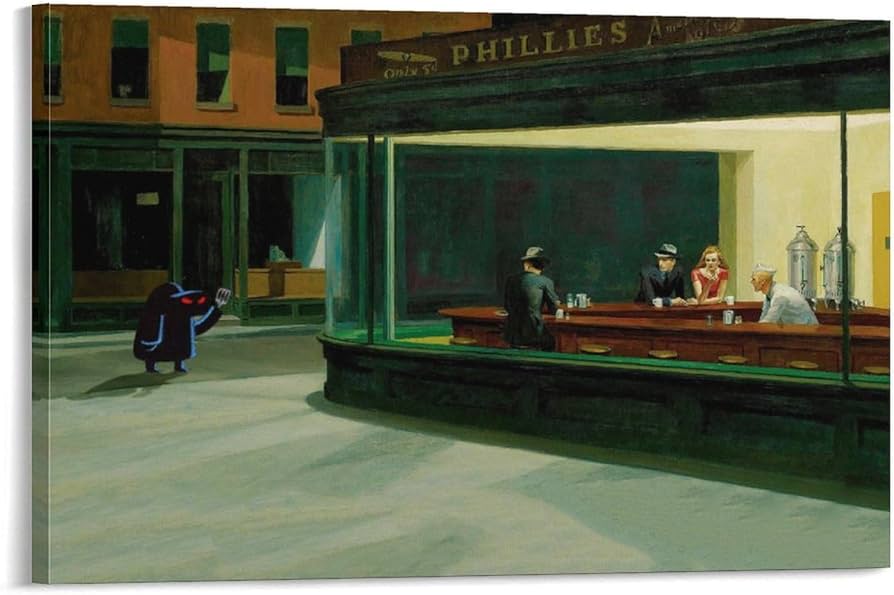 Amazon.co.jp: 素晴らしい絵画 エドワード・ホッパー・ダイナーによる Amazon.co.jp: 素晴らしい絵画 エドワード・ホッパー・ダイナーによる