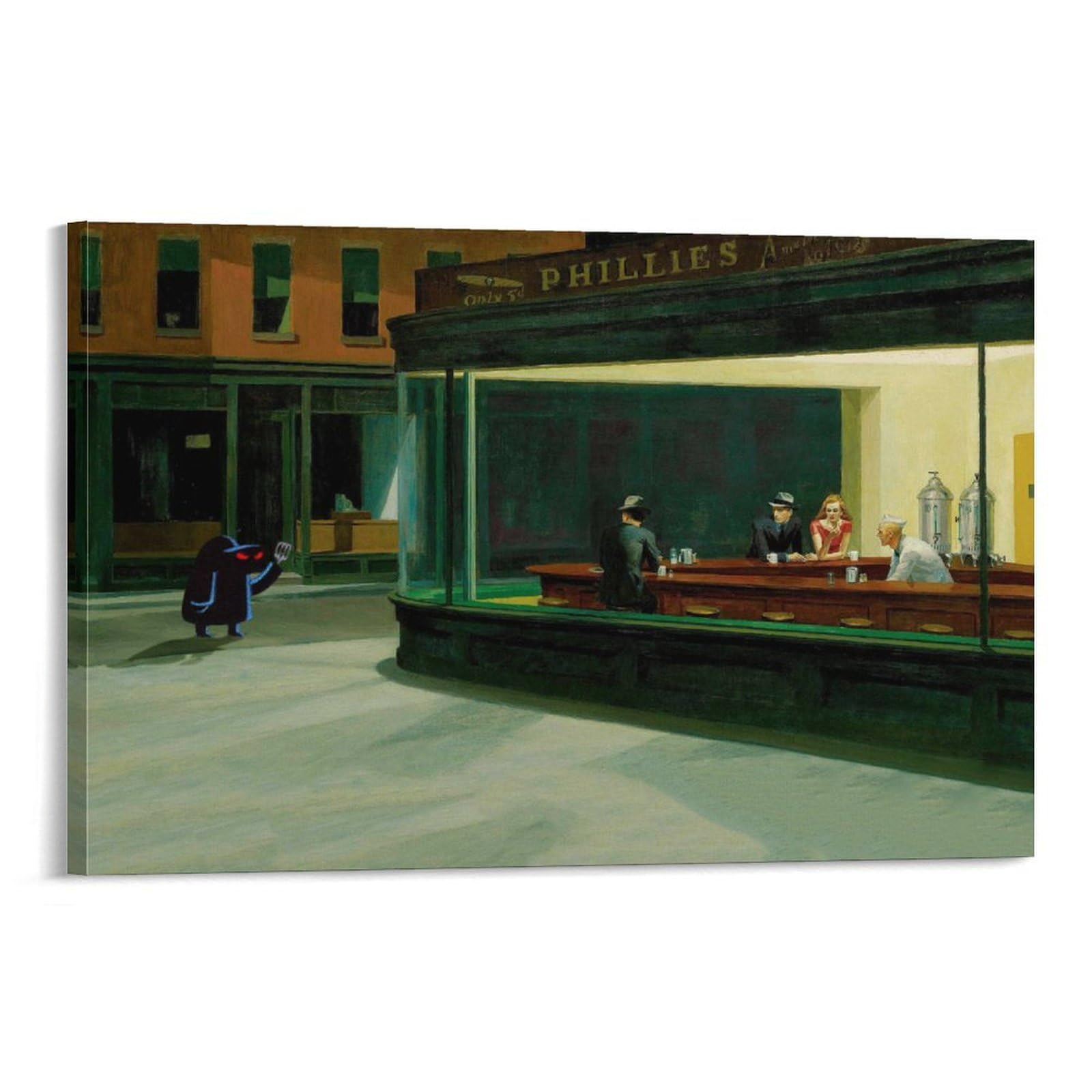 Amazon.co.jp: 素晴らしい絵画 エドワード・ホッパー・ダイナーによる