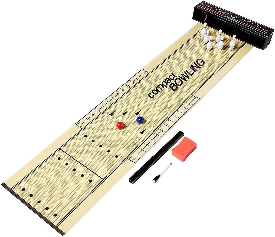Desktop Tabletop Compact Bowling Board Game for Kids, Indoor Table Games Toys for Whole Family, Kids and Adults.