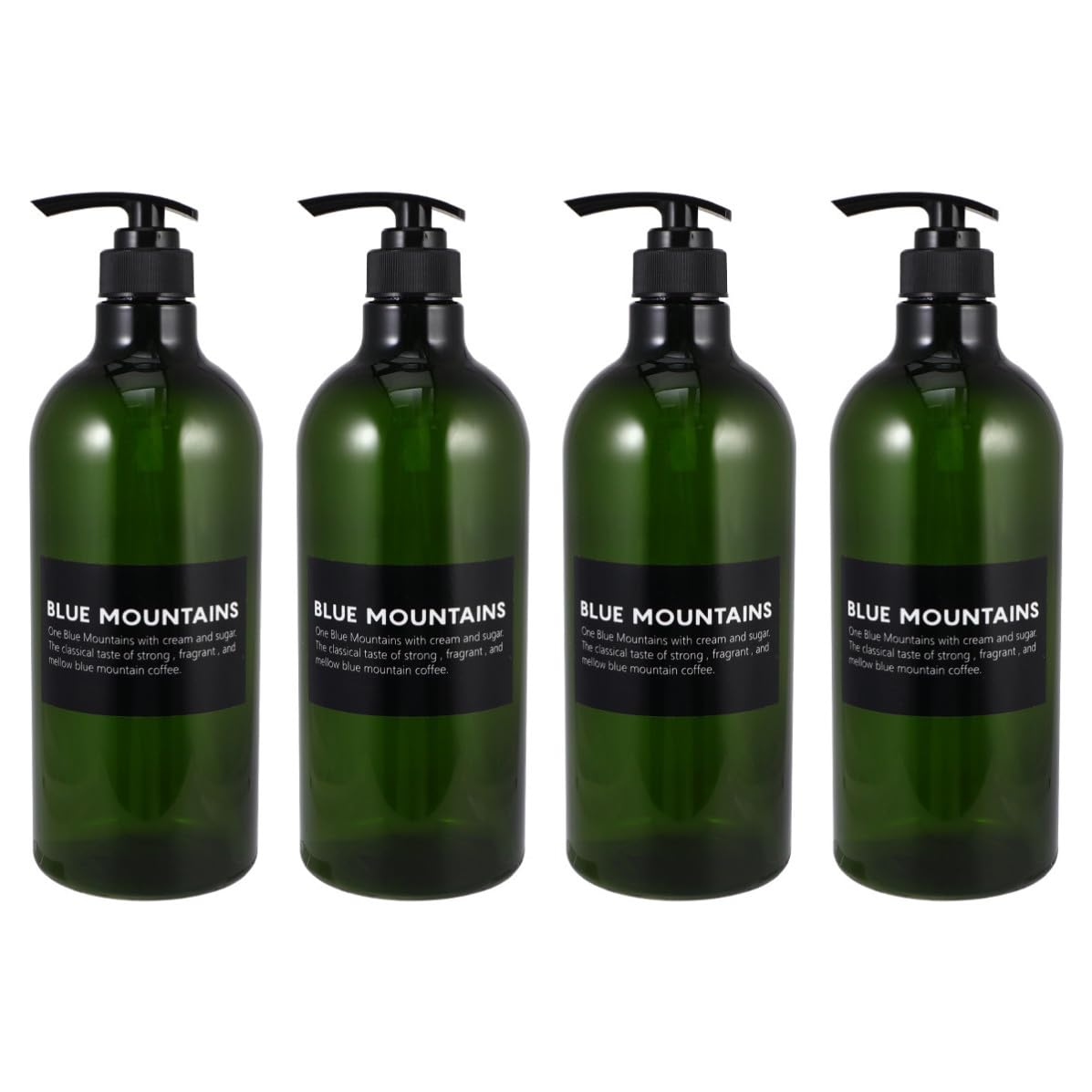 VALICLUD 4 Piezas Botella de Champú Bomba 1000ml de Plástico Verde