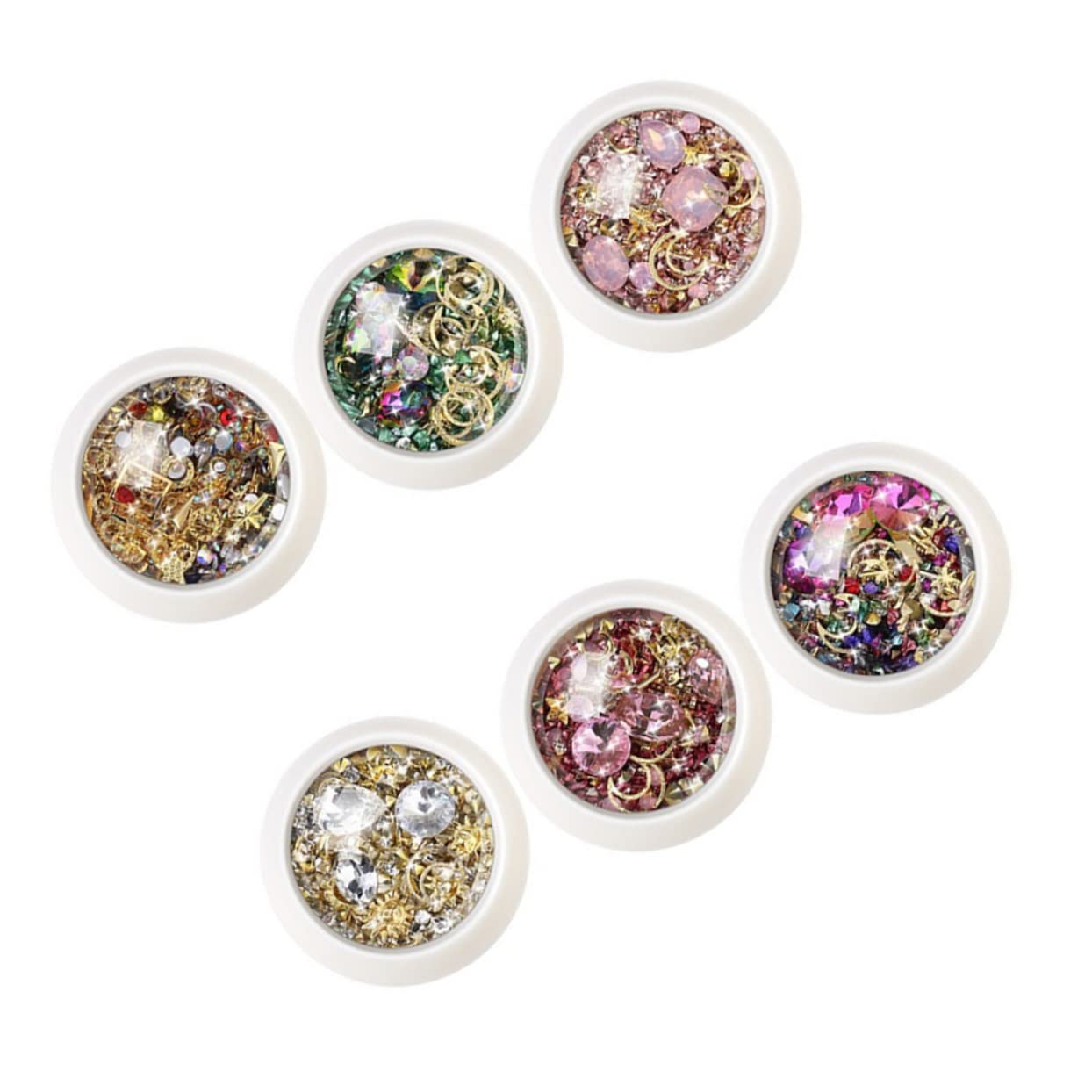 18 Set Accessori per Nail Art con Decorazioni Manicure Te per Unghie Artificiali e Naturali Materiali Leggeri e Resistenti per Donne e Appassionate Unghie