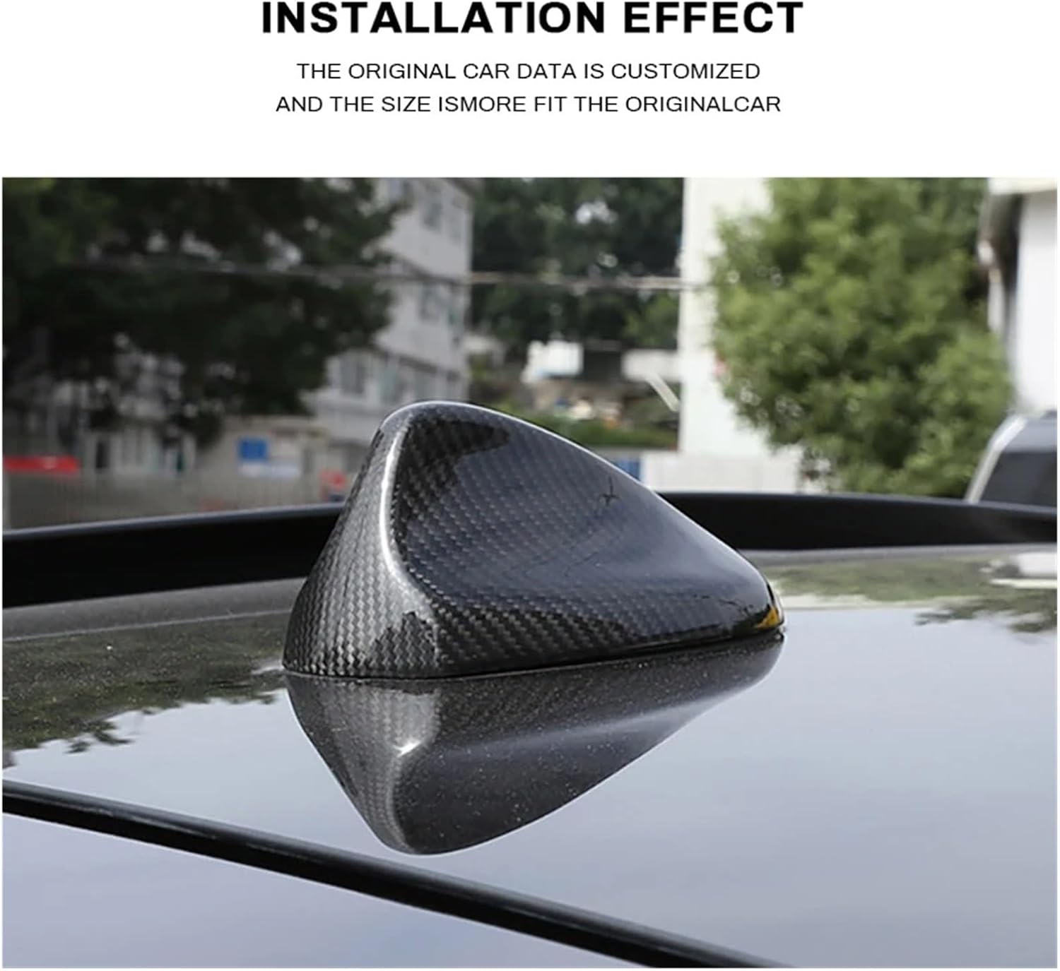 Actual Carbon Fiber Compatible for Alfa Romeo Giulia Stelvio 2017-2025 Car Shark Fin Antenna Aerials Trim Cover Shell External Accessories(Red)
