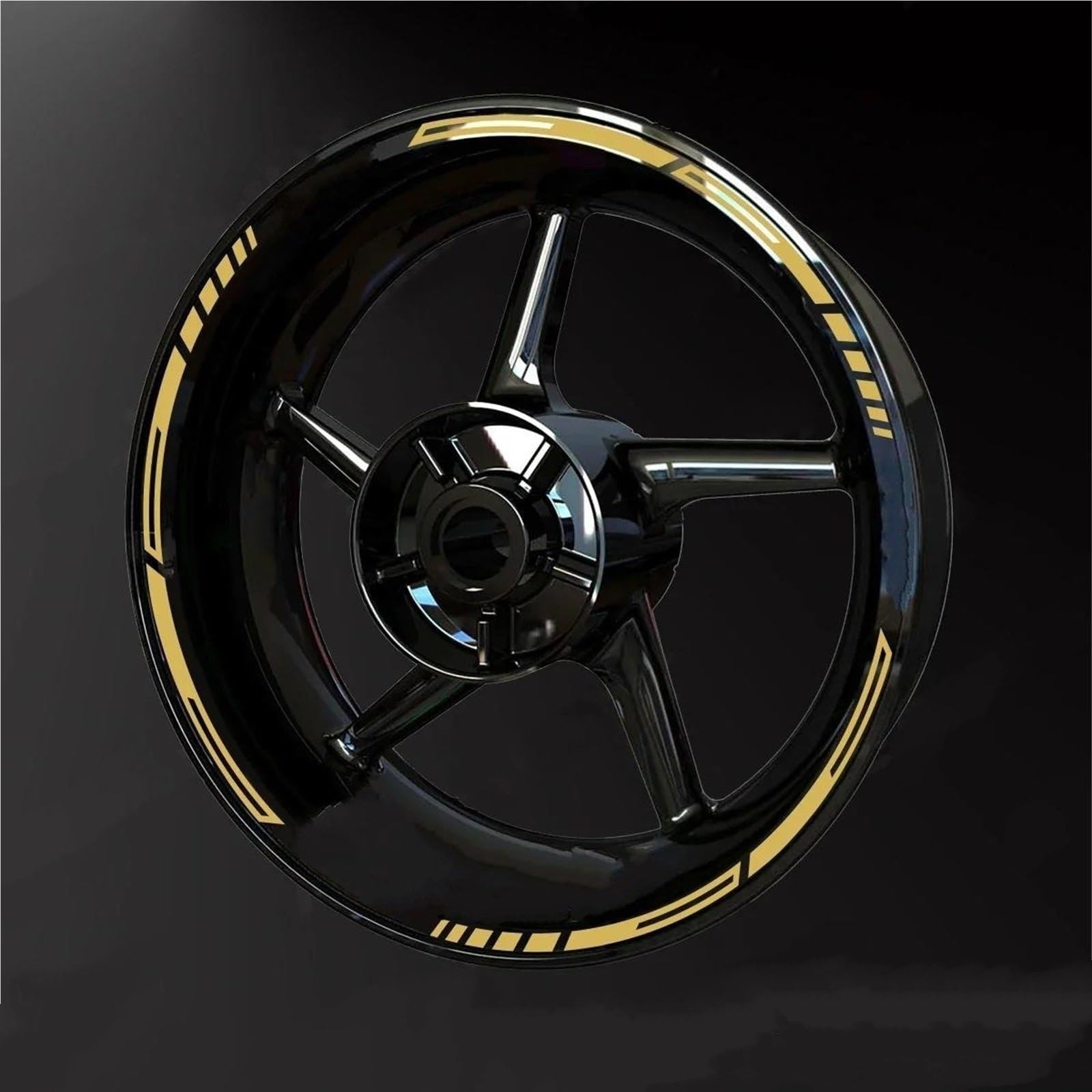 Wheel Stickers Motorcycle Wheel Reflective Decal for for Fazer 17inch Stripe Tape Sticker Rim Stickers Hub Decals Rim Reflective Decal
