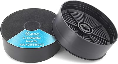DL-pro Carbon Filter 125 mm Diameter for AEG Electrolux 902979880/9 3300551/3 ECFB03 (Pack of 2)