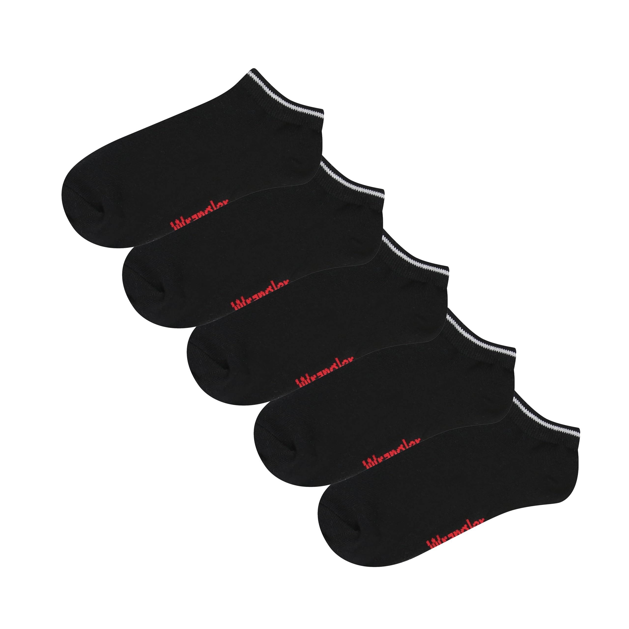 Wrangler Tennent Trainer Liner Socks (5 sztuk) męskie, Czarny/Blanco/Marga Gris, 38-42 EU