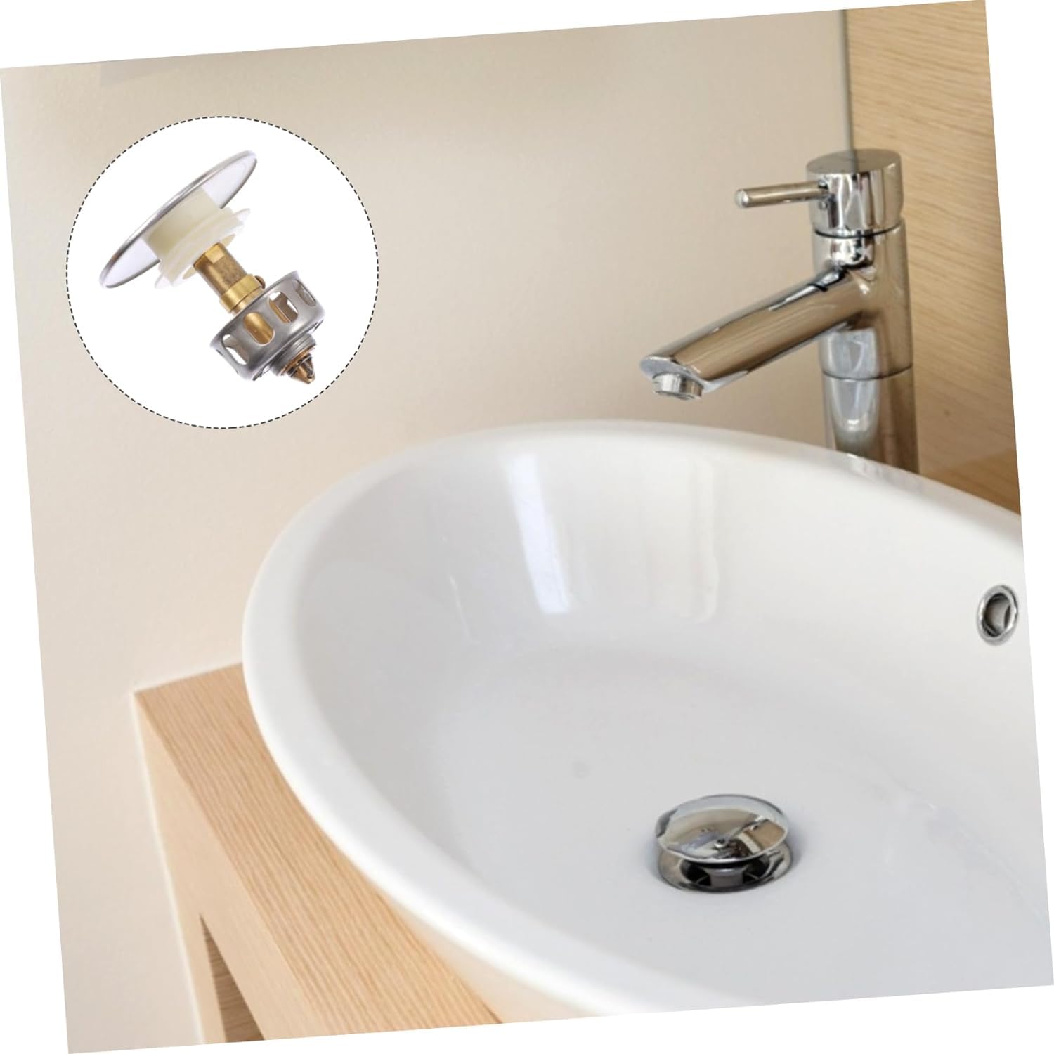 Badezimmer-Filterstopfen, Abfluss-Jumper, Haarspüle, Edelstahl-Waschbecken, Badewannenfilter, Edelstahl-Waschbecken, Badewannen-Ablaufstopfen, Universal-Badewannen-Abflussstopfen, Bad-Waschbecken, Bad