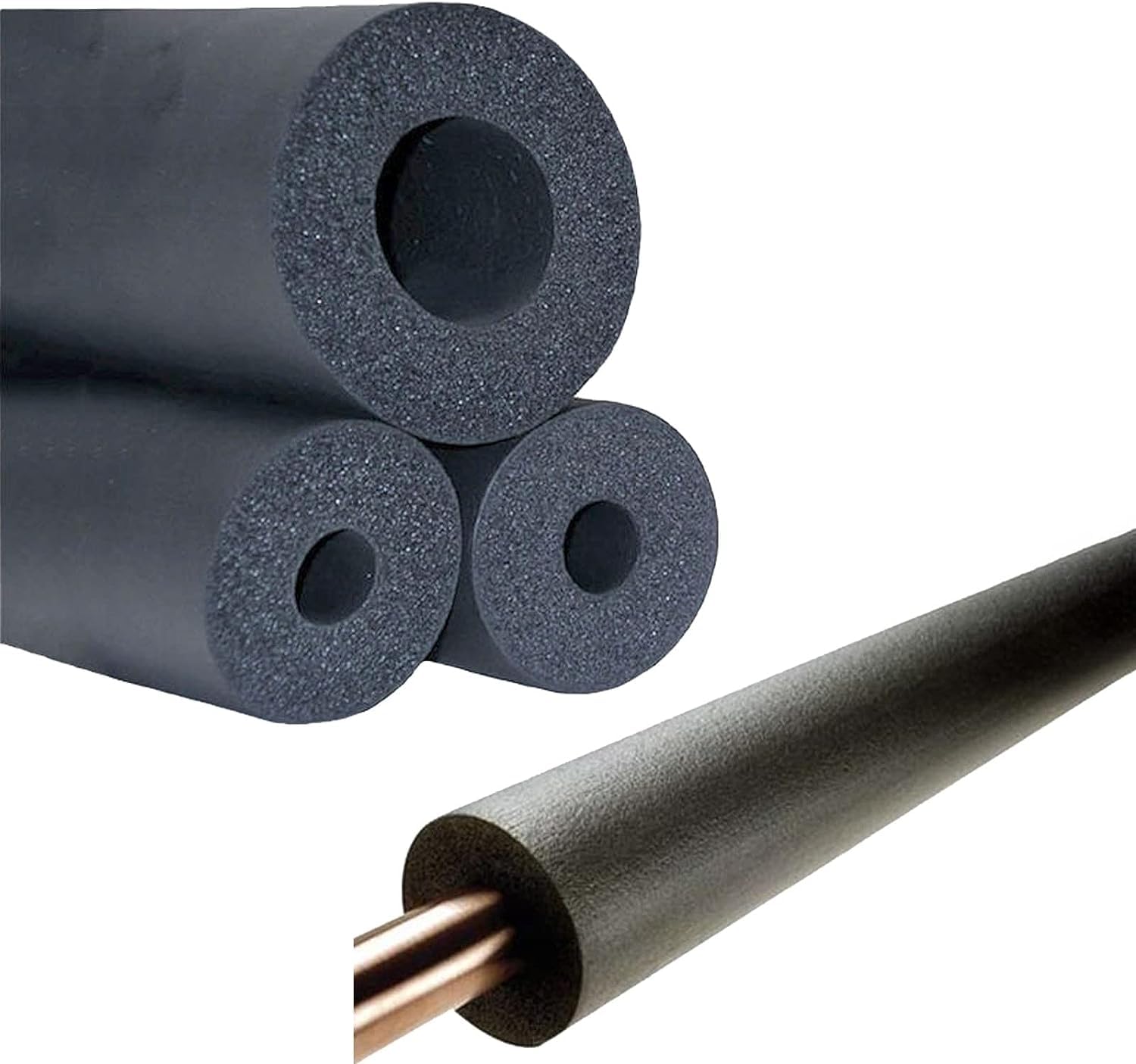 Rohrisolierung Schaumstoff 1,7m - Gummi Isolierschlauch Für Wasserleitungen Frostschutz