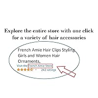 Vista 9 de French Amie Pasador automático hecho a mano de acetato de celuloide pequeño negro curvado de 2.5 pulgadas con cierre dorado