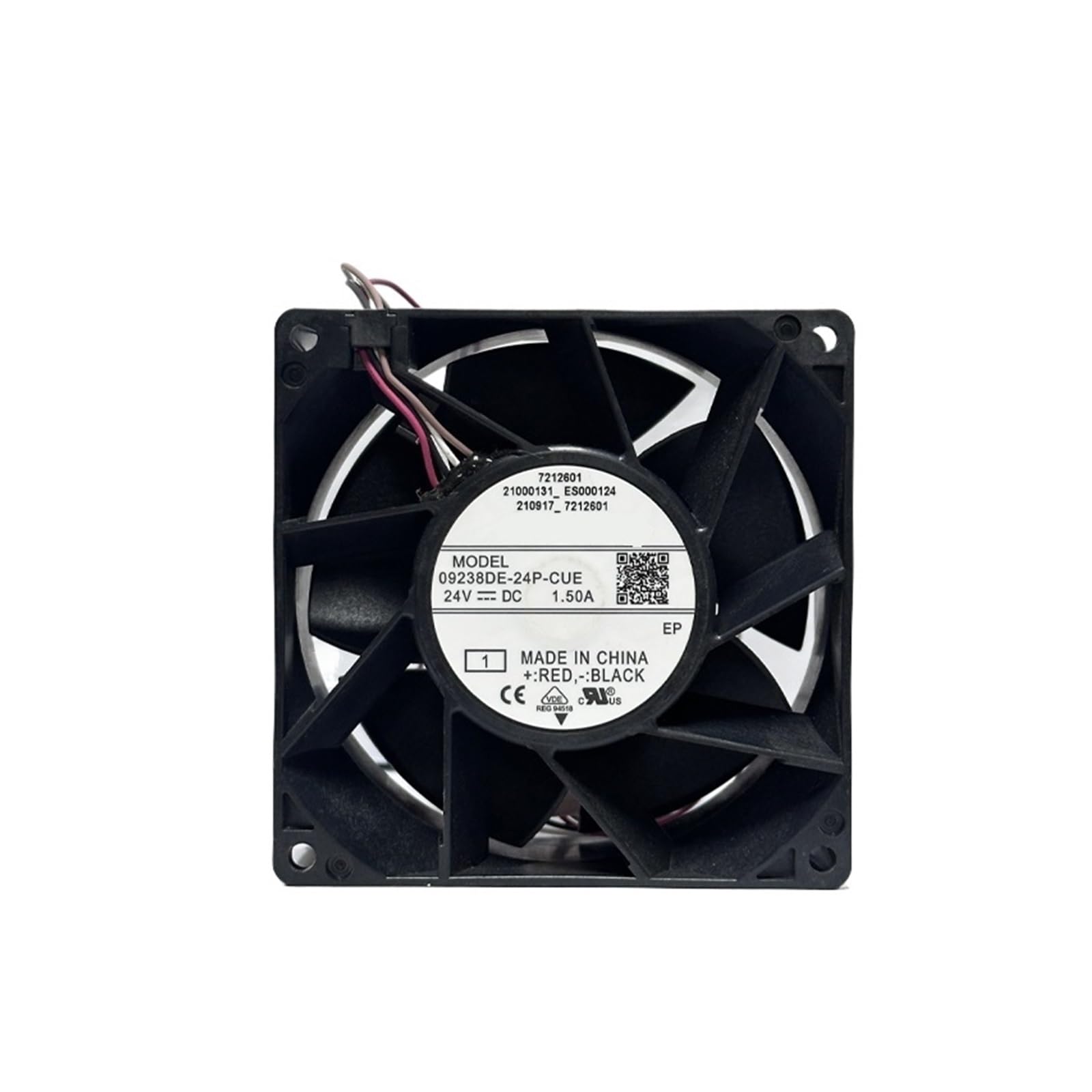 09238DE-24P-CUE Fan 24VDC 1.50A IP68 waterproof 4-wire cooling fan