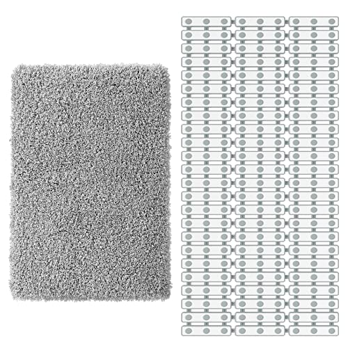 Yimobra Shaggy Fluffy Bathroom Rugs Floor Mat & Yimobra Non Slip Bathtub Shower Mat, Extra Long Bath Mat For Tub With Drain Hole And Suction Cups #TOP8