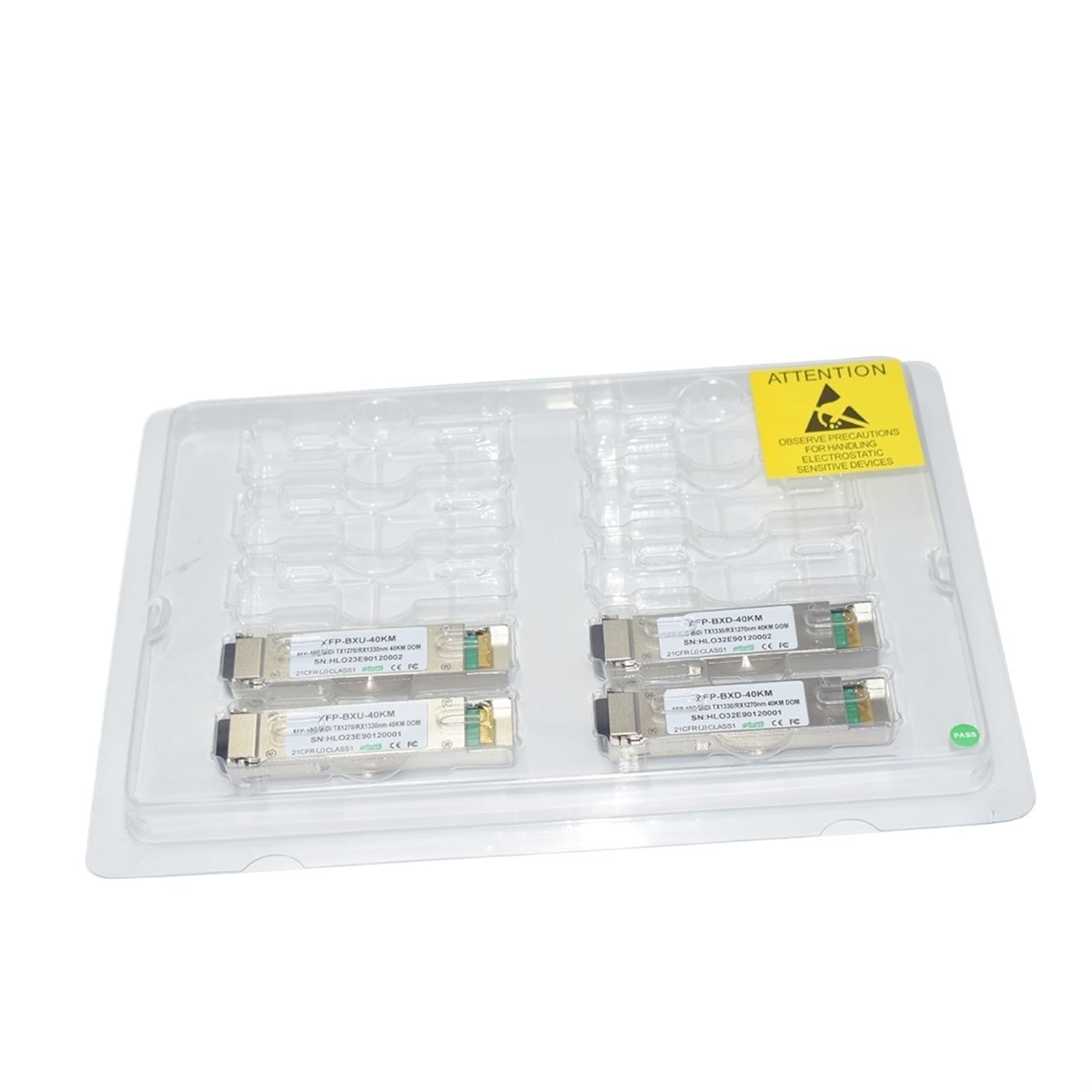 20KM WDM XFP 1270/1330nm 10G XFP avec connecteur Recto LC(1 Pair)