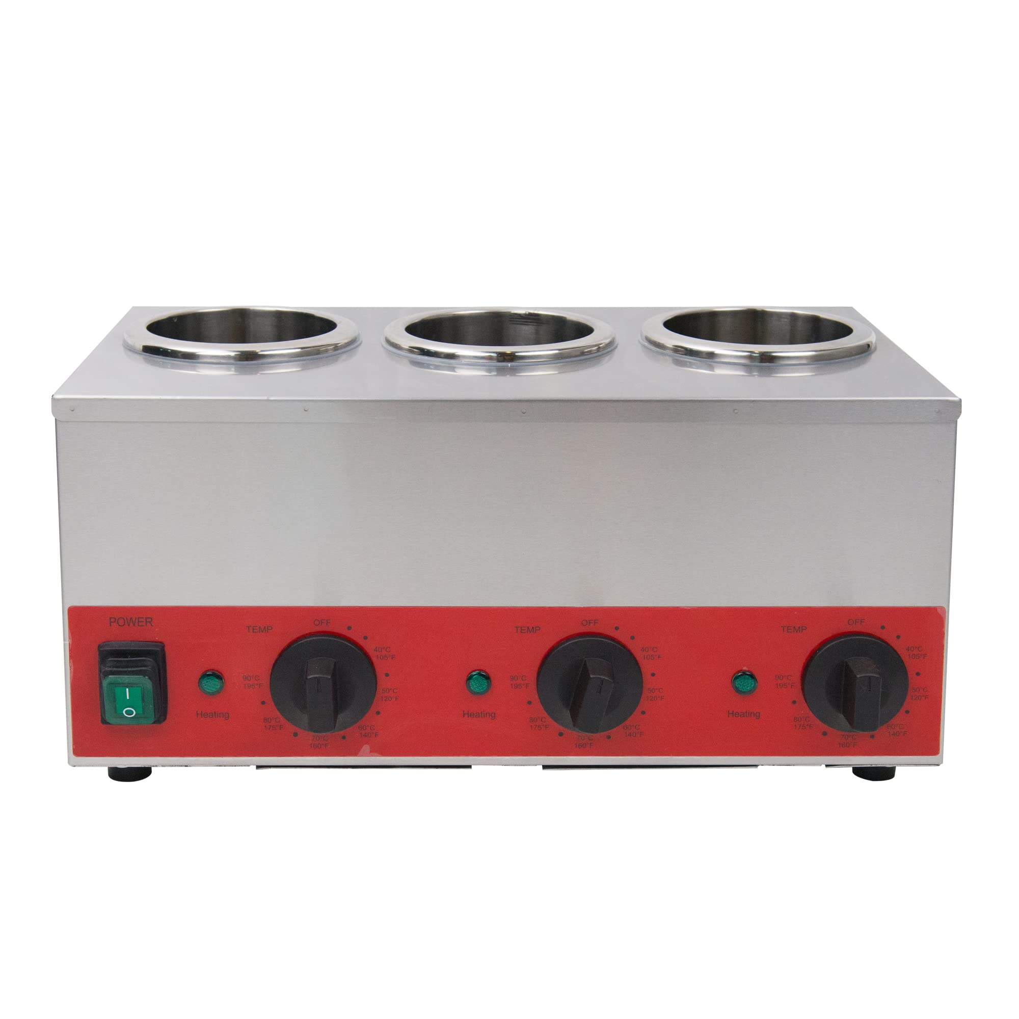 Hakka Electric Sauce Bottle Warmer, Commercial Squeeze Bottle Warmer Nacho Cheese Dispenser Warmer, Jam Chocolate Butter Preservation Machine 105-195?, 110V (3 Grids)