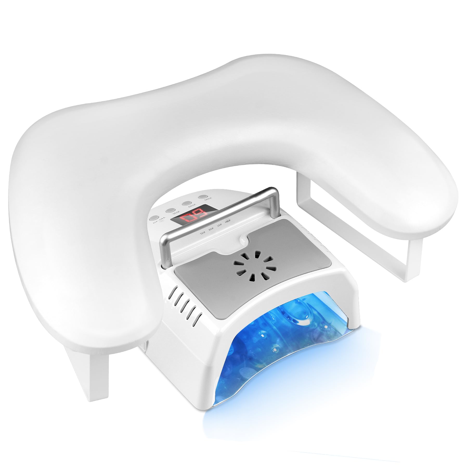 Arm Rest for Nails Tech, U-shaped Manicure Nail Arm Rest Microfiber PU Leather Manicure Pillow Big Nail Hand Rest Cushion Suitable for Salon and Home Nail Acrylic DIY