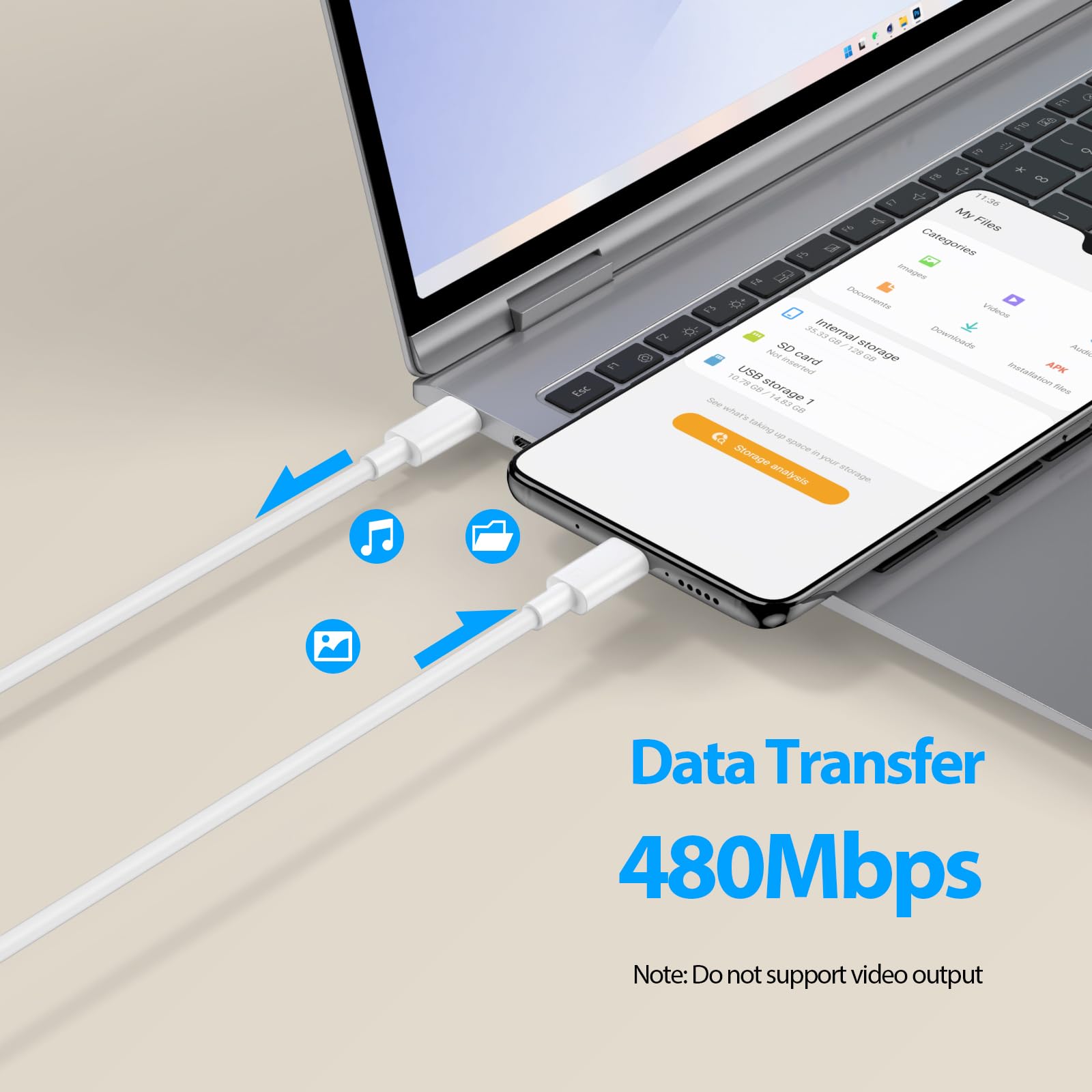 6A USB C to USB C Cable Fast Charge for Honor 200 Lite 200