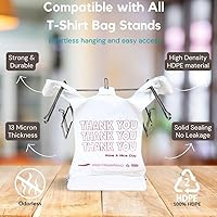 1000 Pack Thank You T Shirt Bag Grocery Shopping