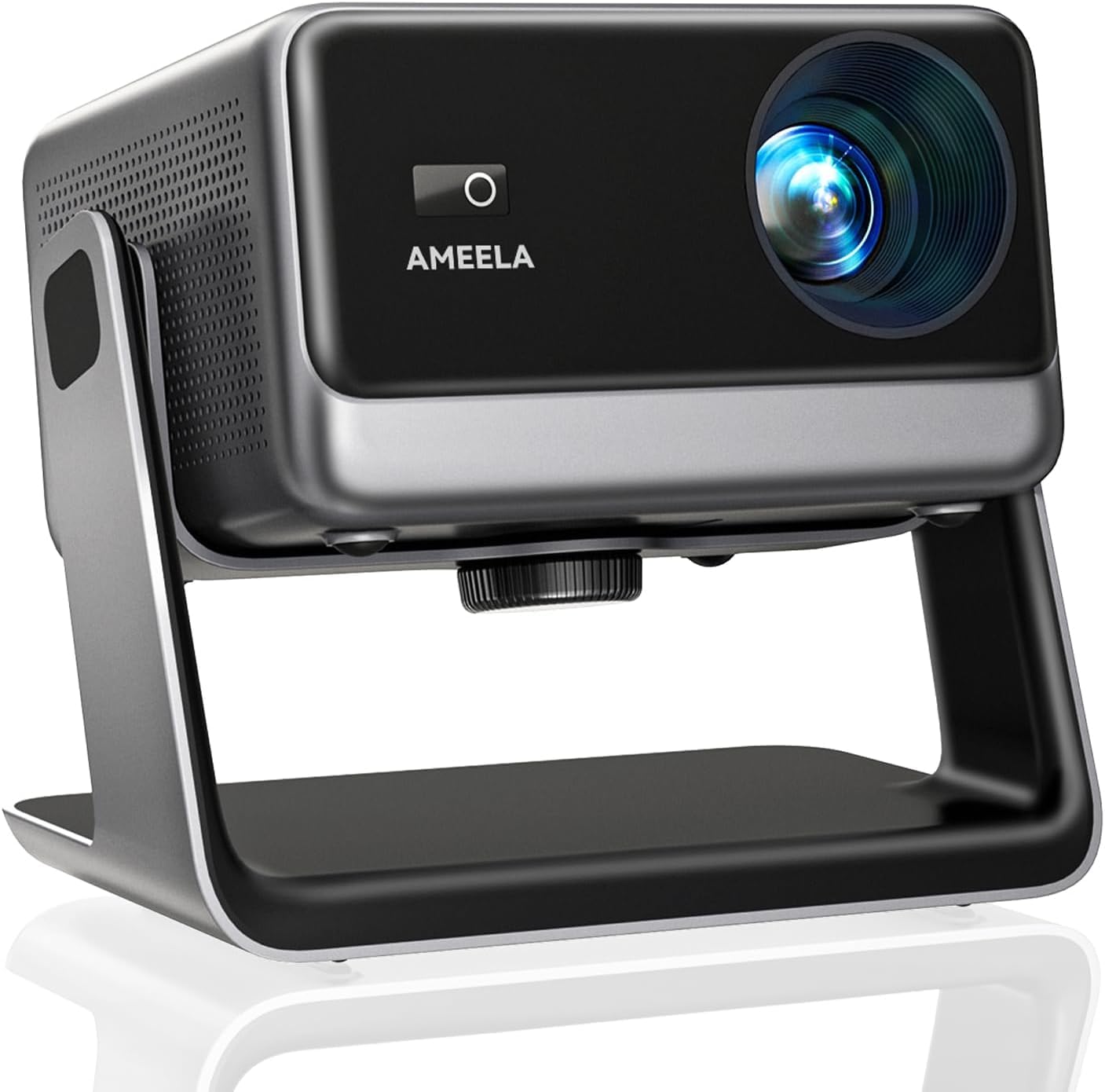 30000 Lumen Beamer Compatible with Netflix AMEELA 1080P | Beamer mit WiFi und Bluetooth, Autofokus/Trapezkorrektur 100,000+ Apps, Dolby Videoprojektor