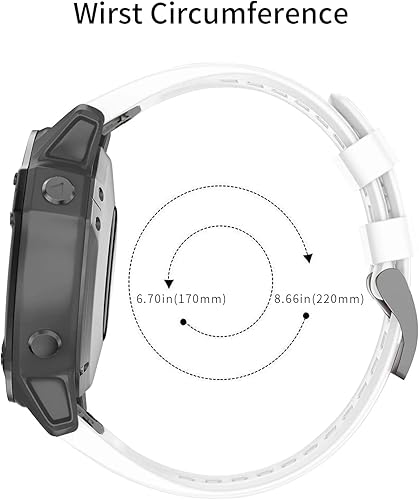 Miniatura 6 de hellosy Compatible con Garmin Fenix 5 BandFenix 6 Band, 0.866in Quickfit Correa de reloj de repuesto para Garmin 935945InstanctFenix 7Approach