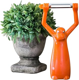 Boston Warehouse Monkey Vegetable Peeler, ONE Size, Orange