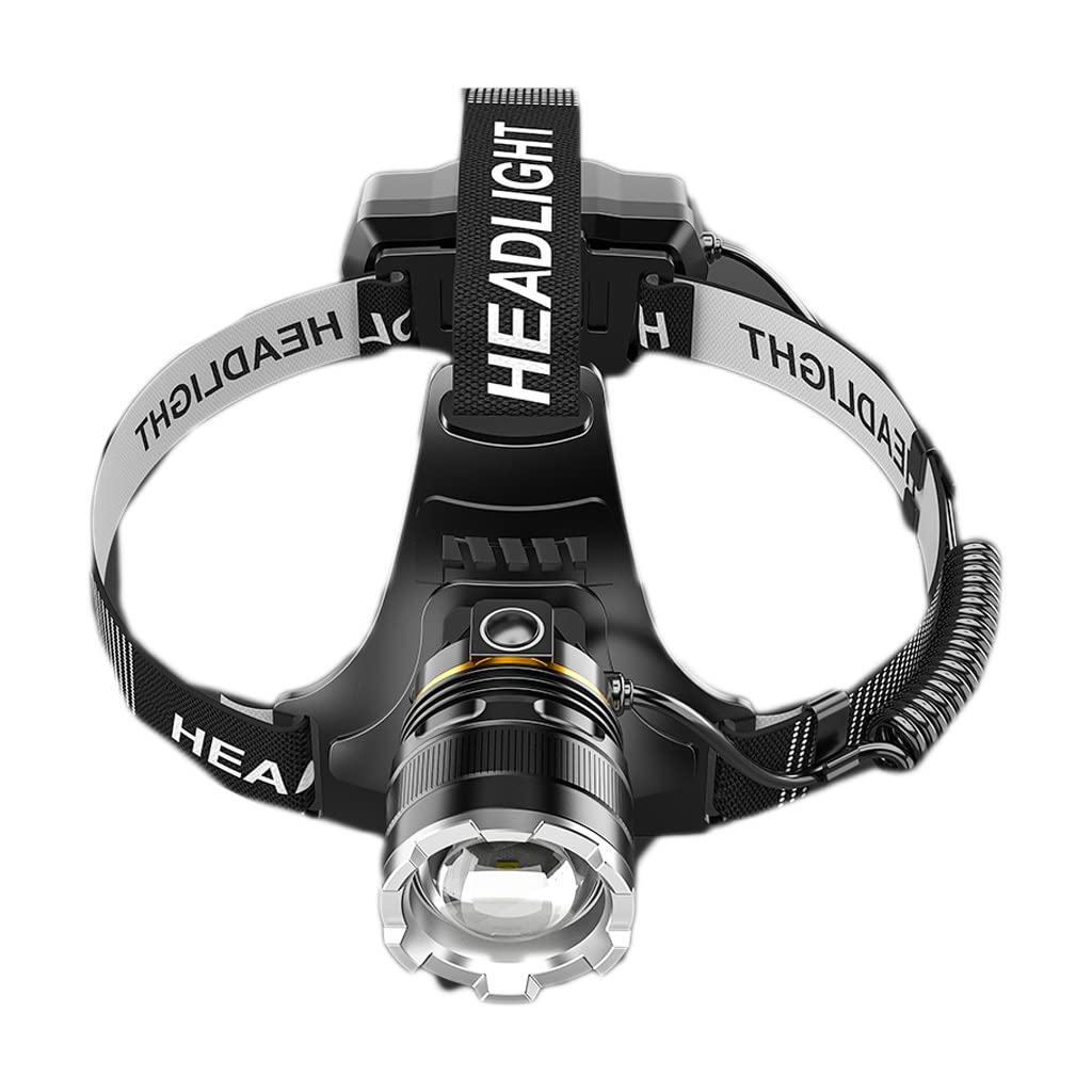 OYYMTE Headlamp Strong Light Rechargeable Head-Mounted Outdoor Flashlight Night Fishing Long Life LED Miner's Lamp Headlamp