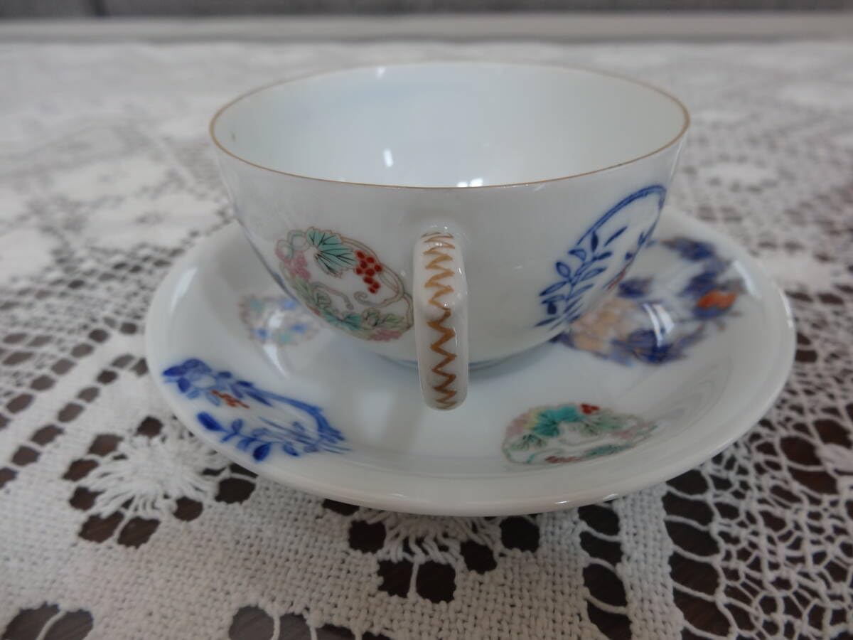 M005J07T オールド深川製磁☆Old Fukagawa☆カップ＆ソーサー5客☆まとめ