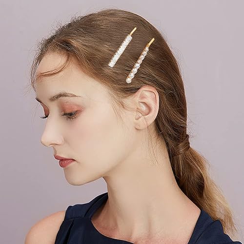 Miniatura 3 de 5 pines de cristal para el cabello con diamantes de imitación pasadores de metal brillante accesorios para el cabello para mujeres