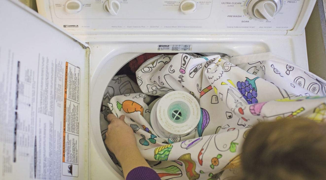 Oceantime Fun Design – Square Tablecloth 60”X60” - Interactive Coloring Tablecloth for Kids – Poly/Cotton Fabric - Washable and Reusable – DIY Activity for Children and Adults