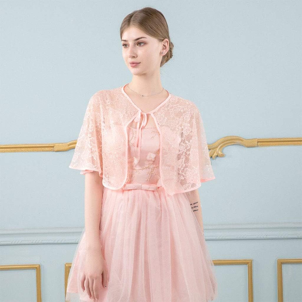 Wedding Bridal Shawl Wrap Capelet Floral Lace for Tulle Cape Shrug