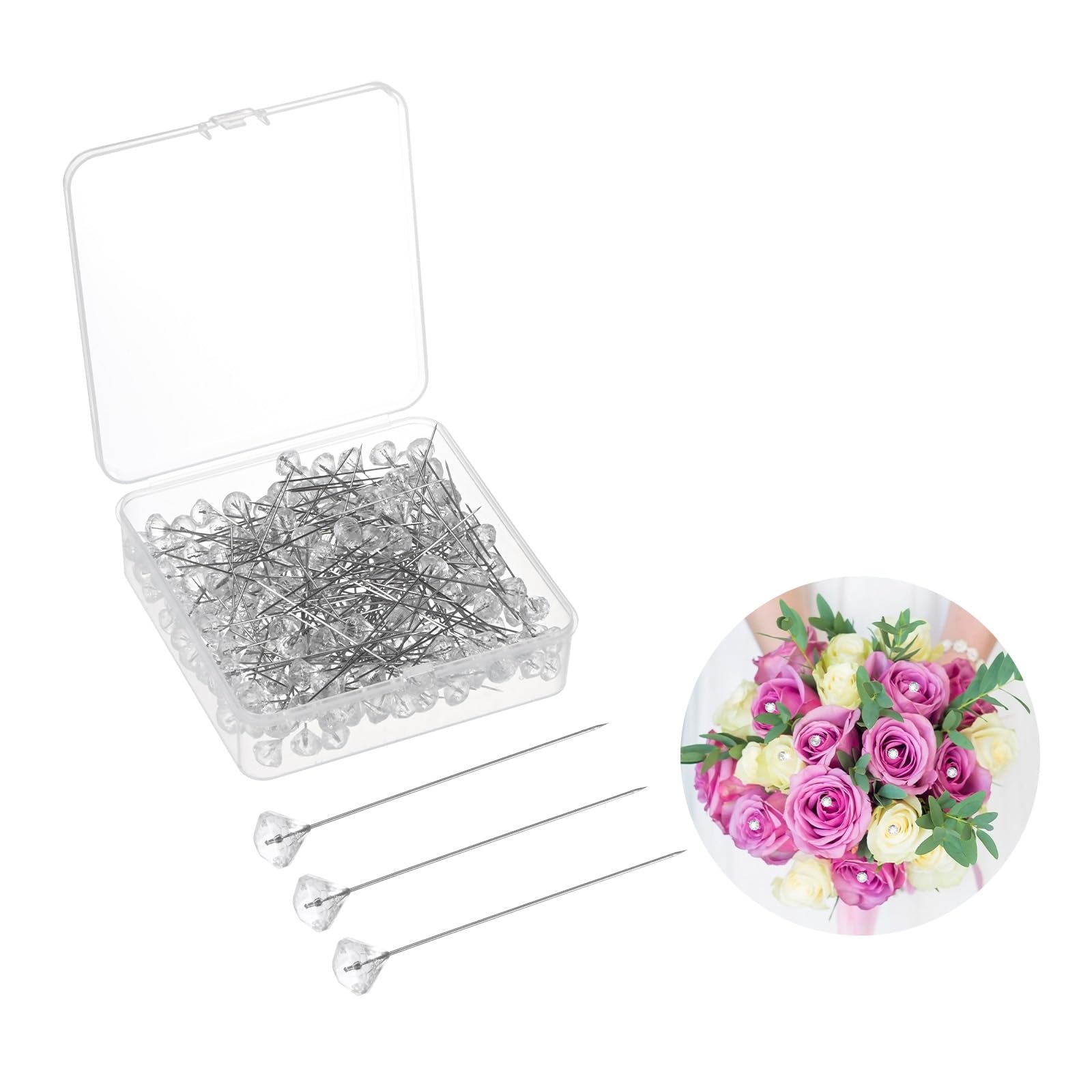M METERXITY 200-Pack Corsage Boutonnieres Pins