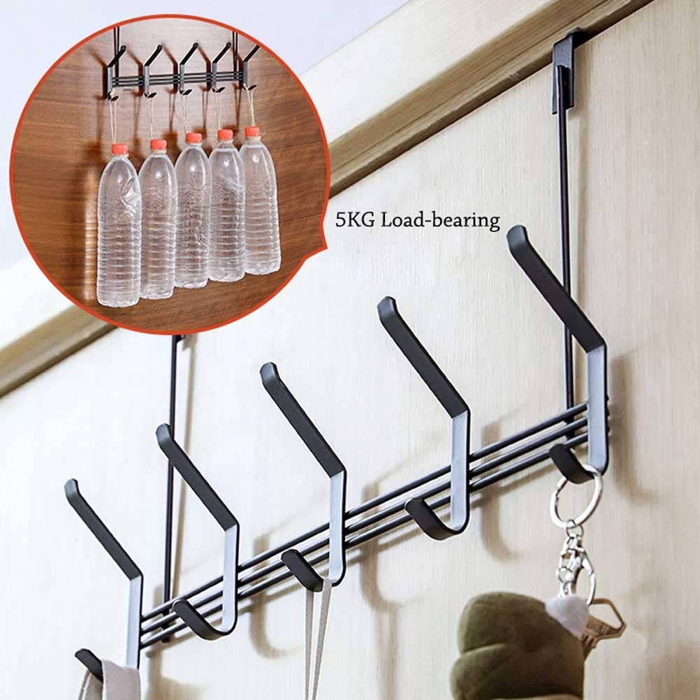 ISCBAFYX Perchero Ganchos De Puerta De Hierro para Ropa Colgador De Puerta Colgador De Bolsas para Sombreros Estantes De Pared Gancho para Toallas Estante De Tela Corbata Bufanda Llave Estante De