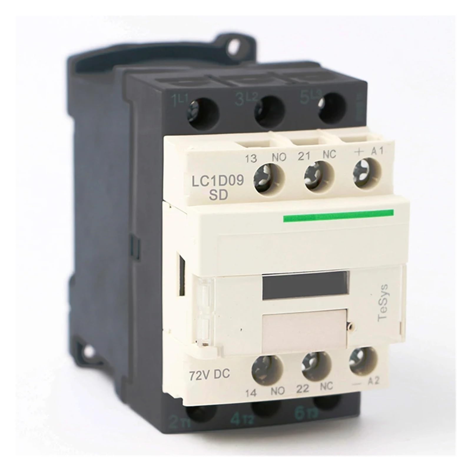 QRUYHBAJU LC1D09SD DC electromagnetic contactor 3P 3NO LC1-D09SD 9A 72V DC Coil