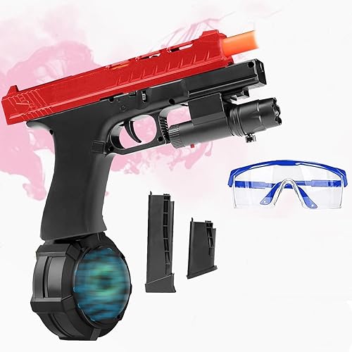 Juguete eléctrico fresco, juguete de agua con más de 60000 y lentes, modo dual manual y automático, regalo de juego en equipo para actividades al