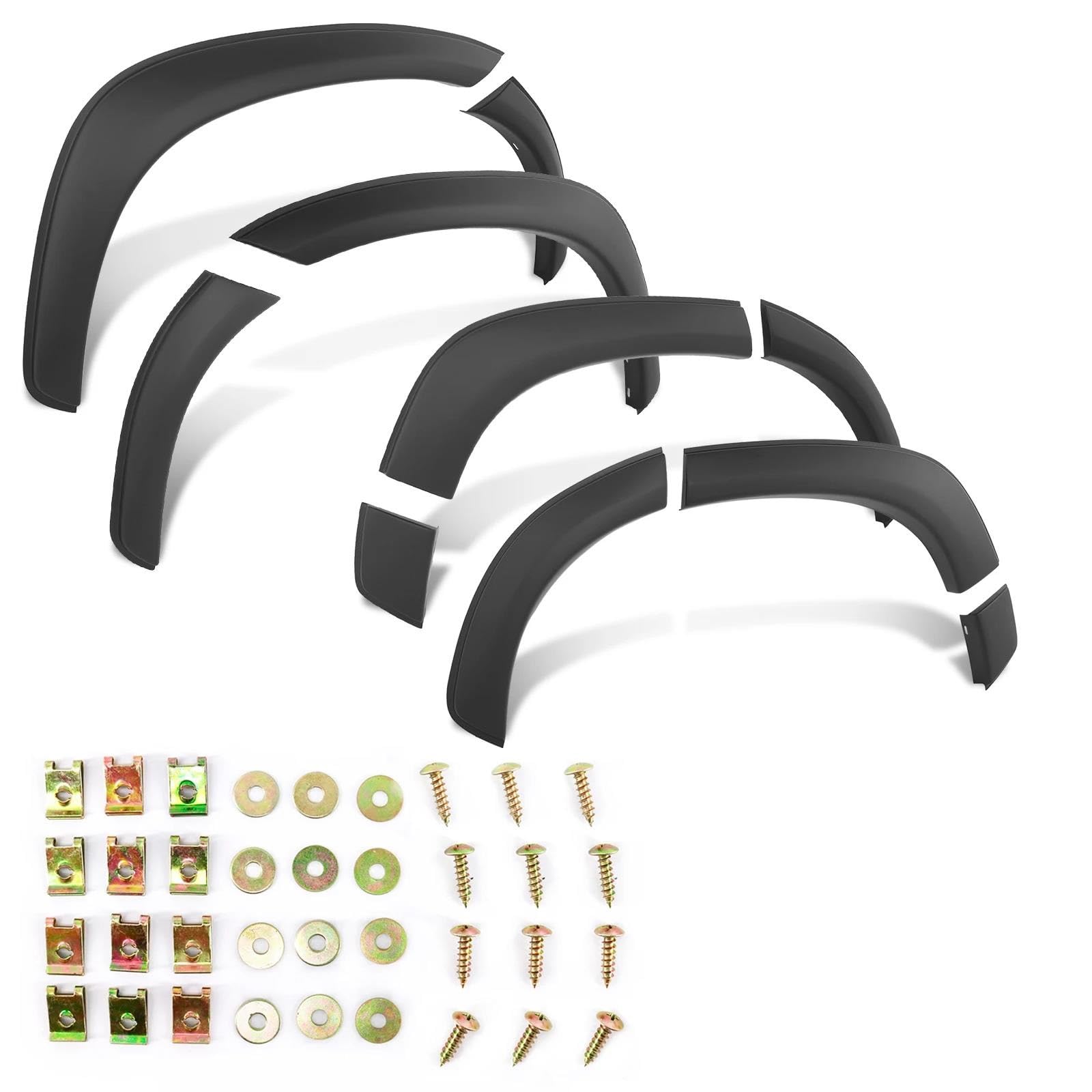 Łuk koła samochodowego 1 zestaw akcesoriów samochodowych matowa czarna części zewnętrzne 4,3" Fender Flares Rozszerzenie łuku koła do Mitsubishi dla Pajero Sport 2015-2019 Fender Flares