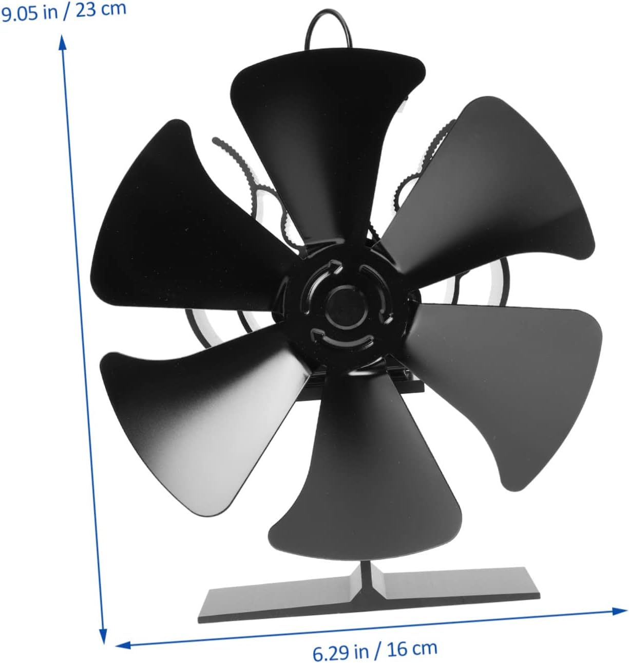 Mobestech Heat Powered Stove Fan for Fireplace Quiet Log Burning Stove Blower Blade Design Efficient Heat Distribution