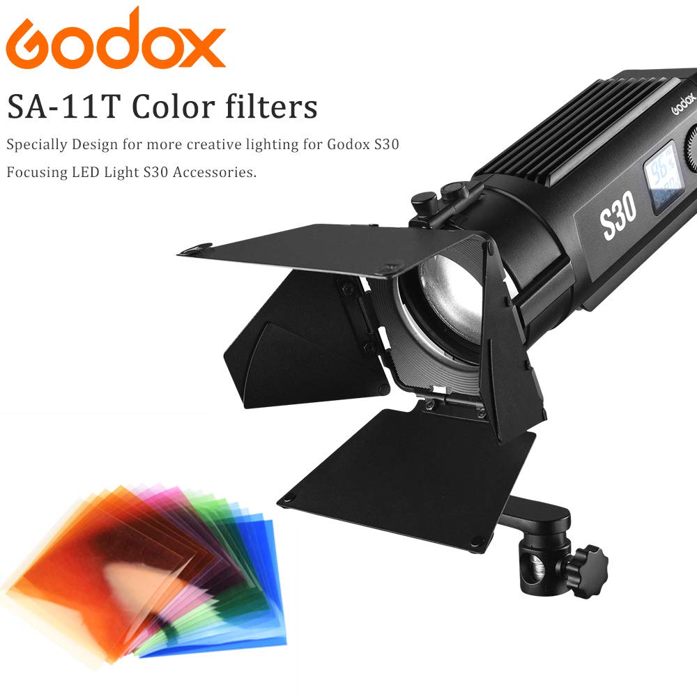 GODOX S30 Farbfilter SA-11T Farbfiltersätze für das fokussierende LED-Videolicht (SA-11T)