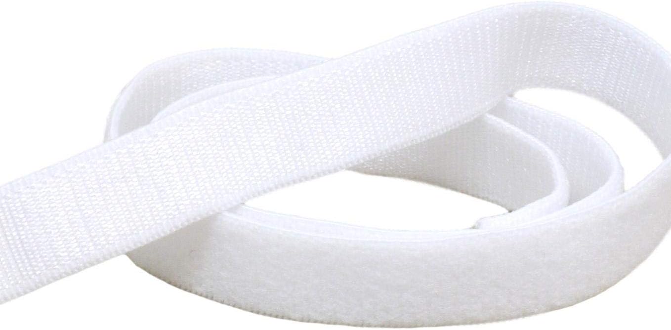 White Shiny Front Brushed Back Strap Elastics - 3/8" or 10mm - 5 Yards