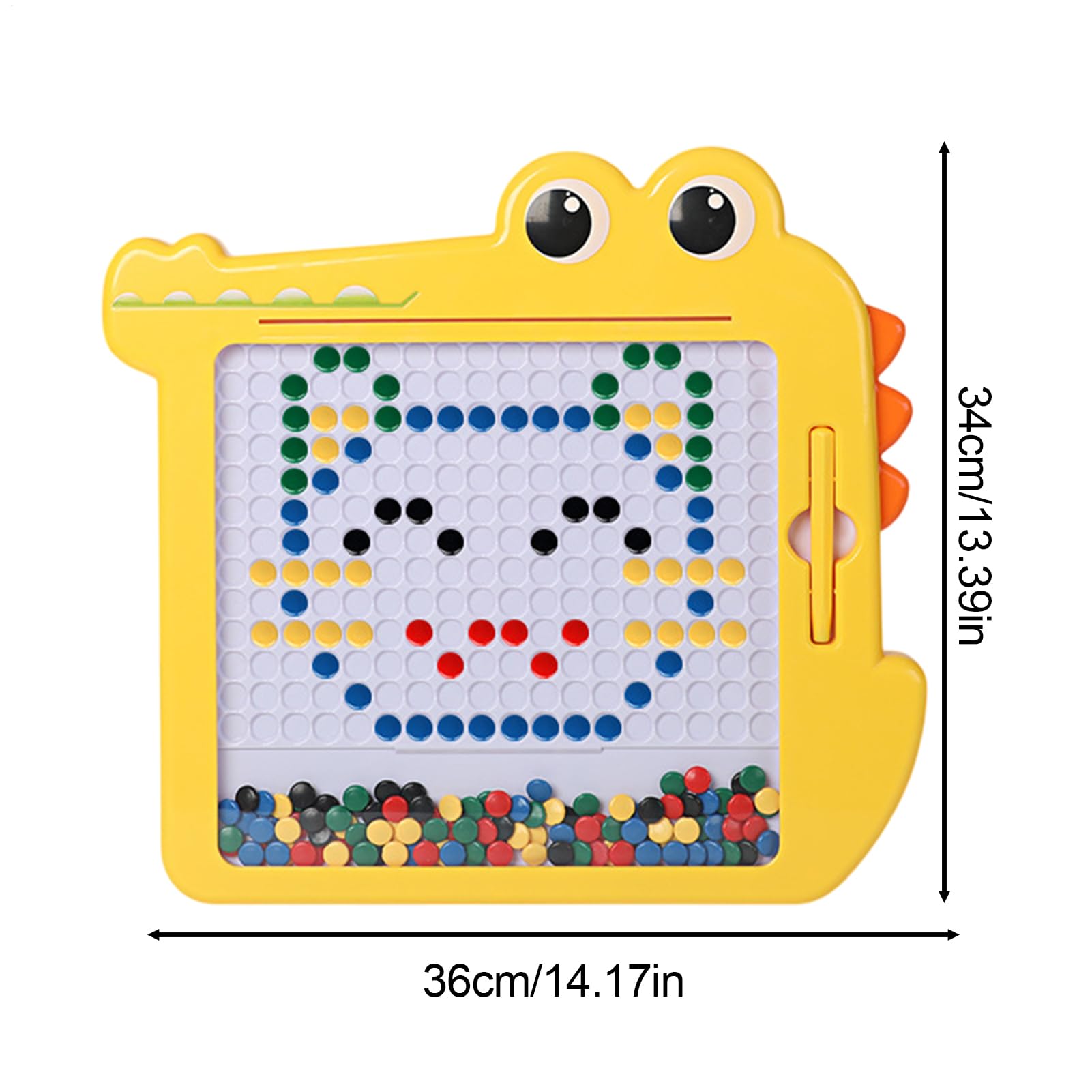 Pizarra De Dibujo Magnética, Educativa, 36x34 Cm, De Educación Preescolar, Dibujo Sin Desorden, Borrable, Para Niños, Almohadilla De Escritura Borrable Reutilizable, De Educación Prees