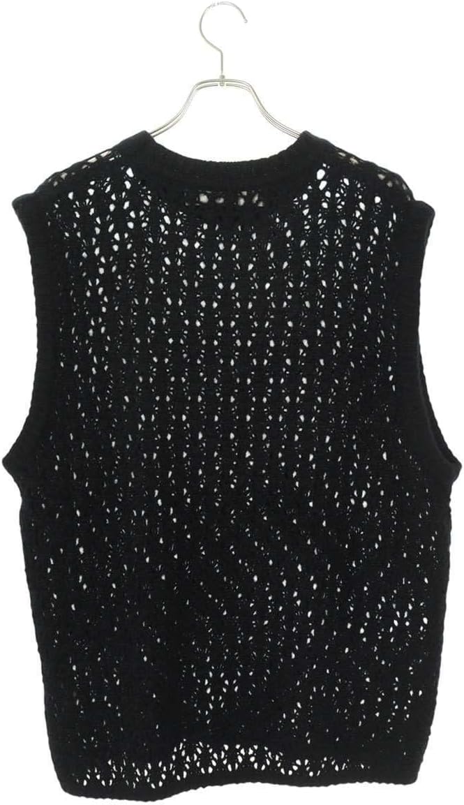 45R　ボア✕ニットの908ベスト　黒Мサイズ 45R ボア✕ニットの908ベスト 黒Мサイズ 春のおすすめベストコーデ特集