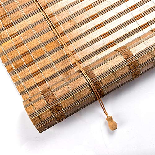 ZAQI Bambusrollo Rollos Gazebo-Korridor-Rollos, Bambus-großer Sonnenschutz...