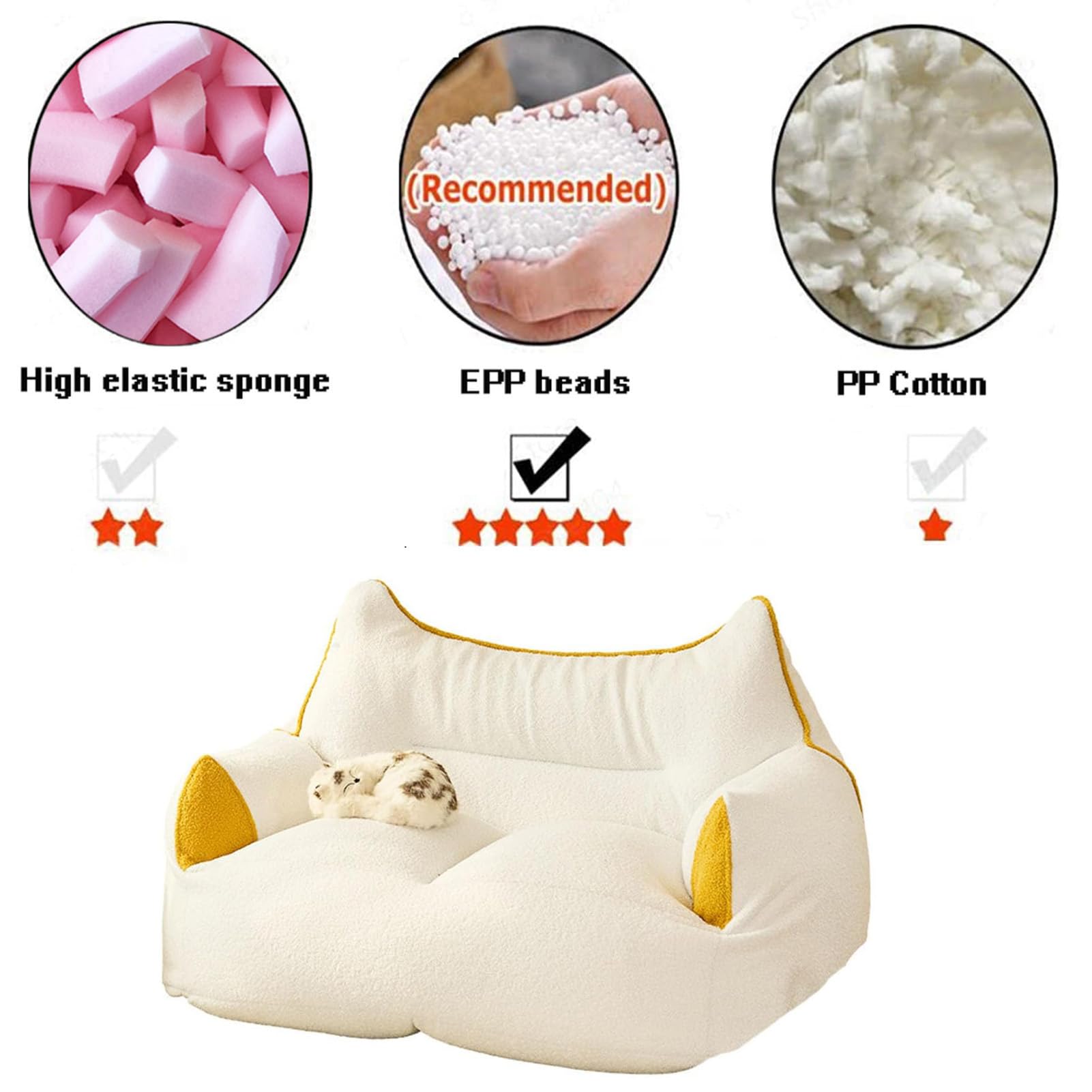 Pouf Poire - Fauteuil Housse de Pouf Double (sans Rembourrage) Tissu Polaire Doux de Qualité Supérieure pour Le sous-Sol, la Salle Familiale, Le Dortoir,Gris